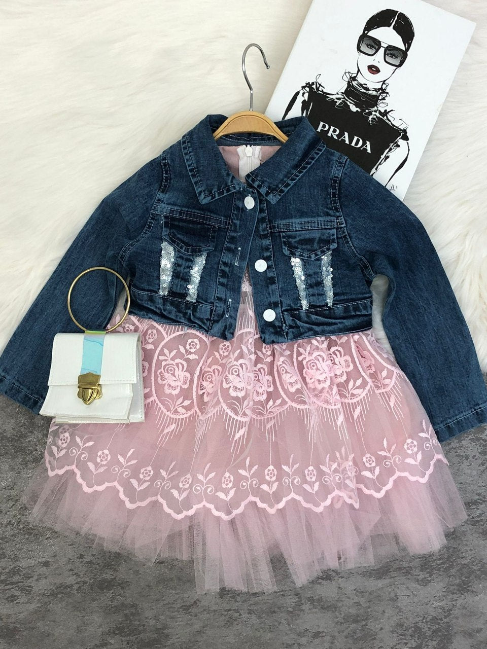Denim Coat Party Dress