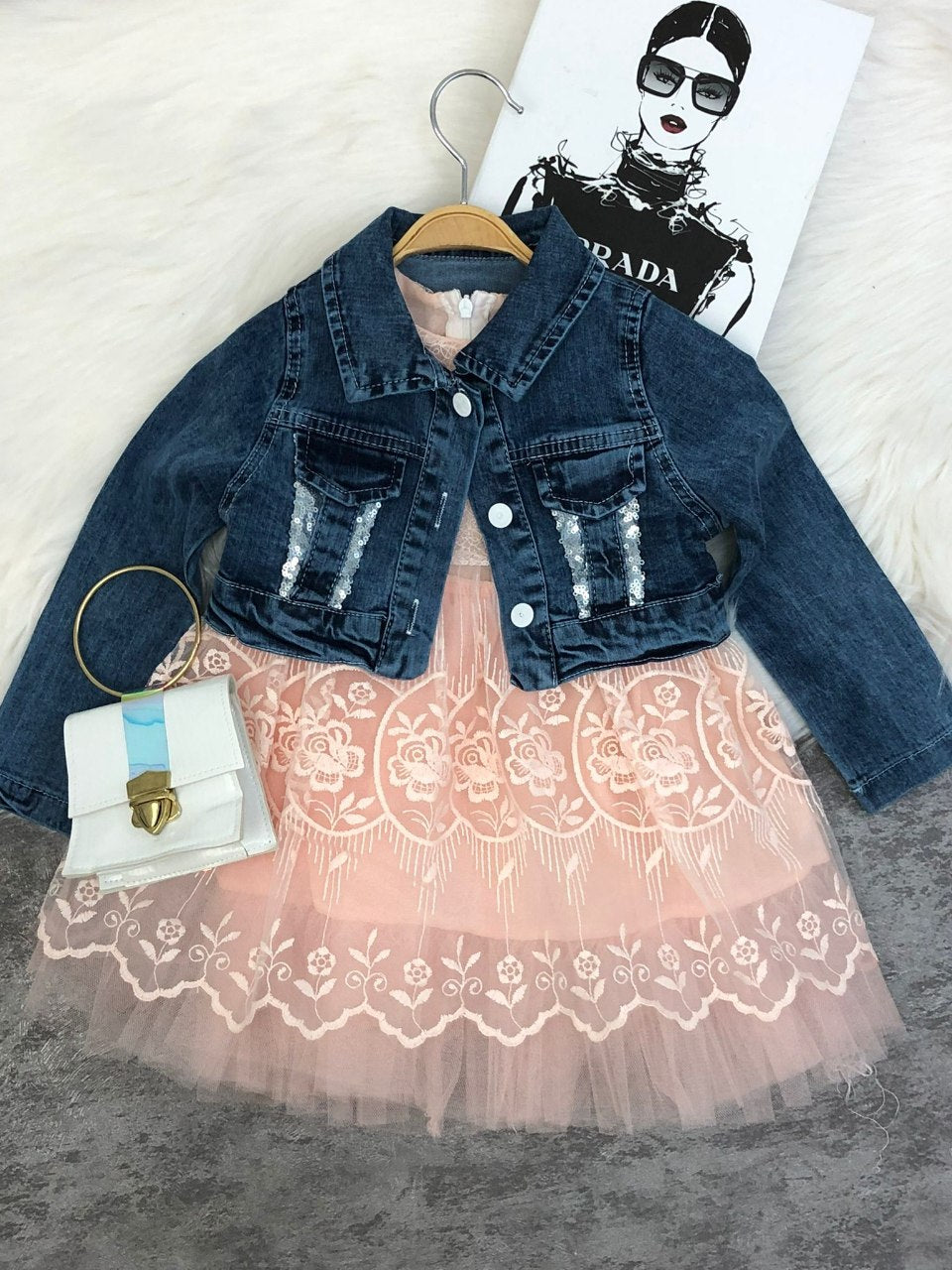 Denim Coat Party Dress
