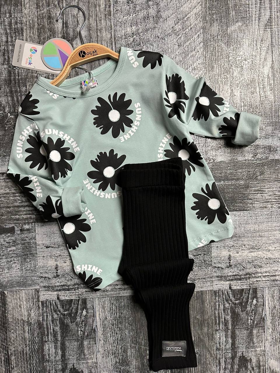 Sunshine Shirt and Black Leggings